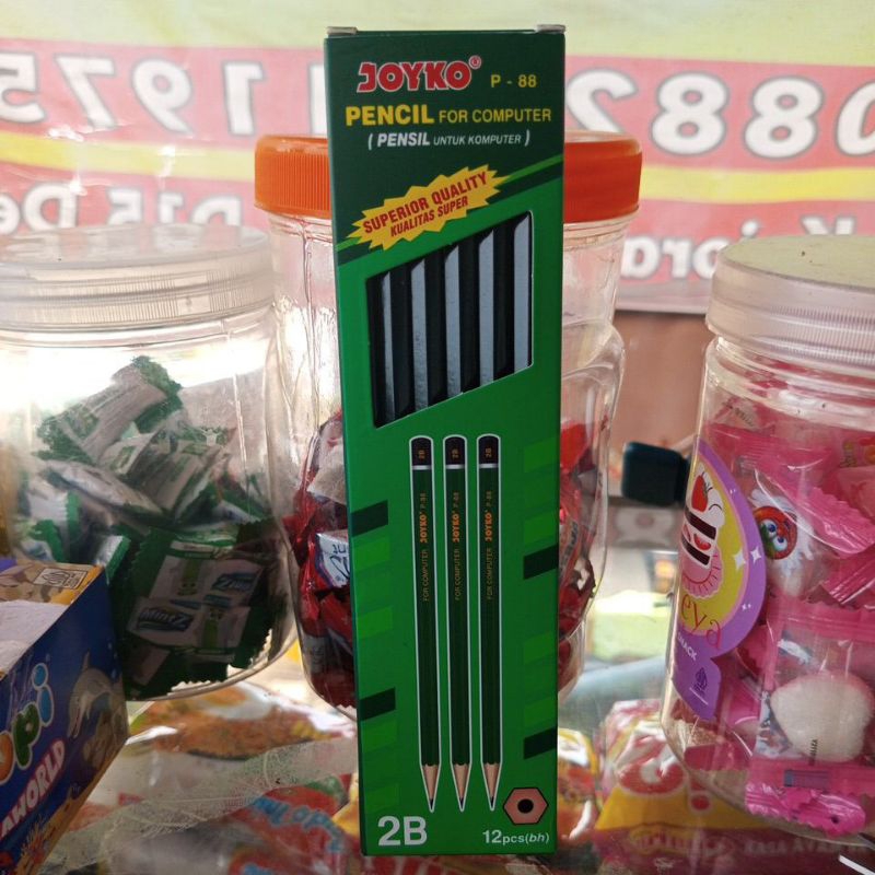 

Joyko Pencil Hijau For Computer P-88 Per Pak isi 1 lusin