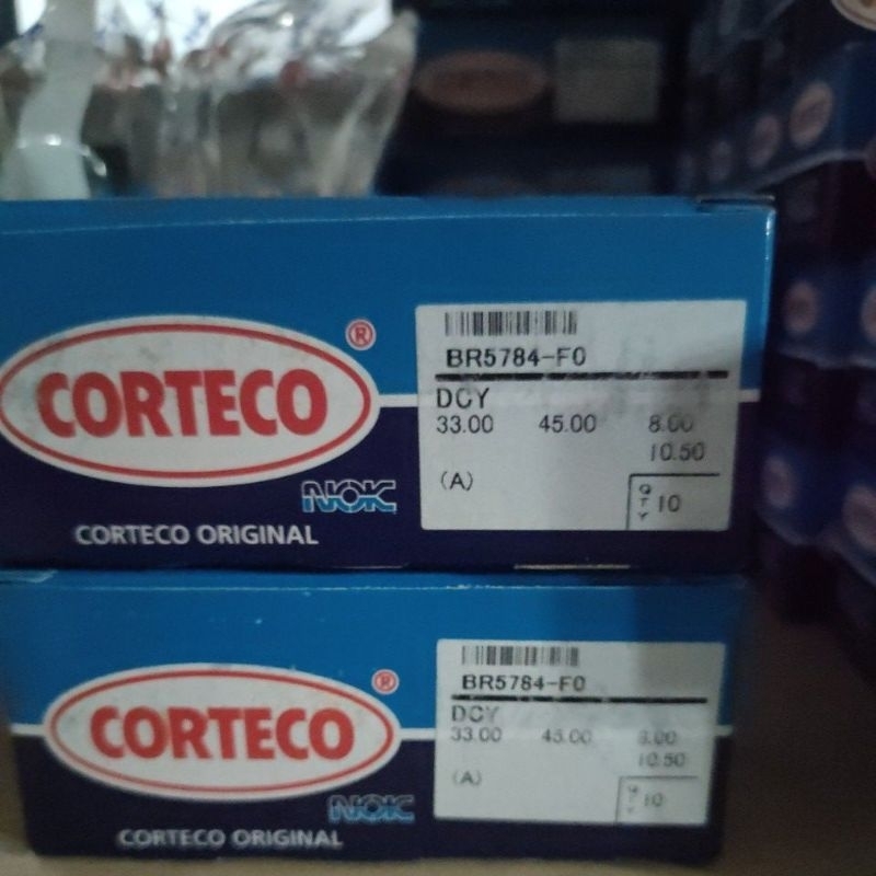 SEAL SHOCK DEPAN VIXION SCORPIO AS 33 ASLI NOK CORTECO