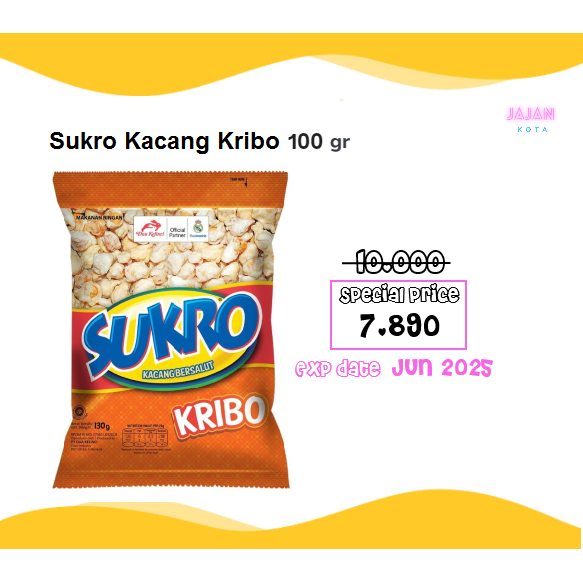 

Sukro Kacang Kribo 100 gram