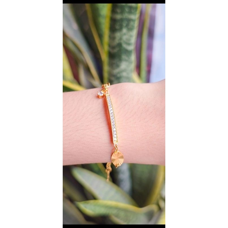 gelang plat mata emas 300