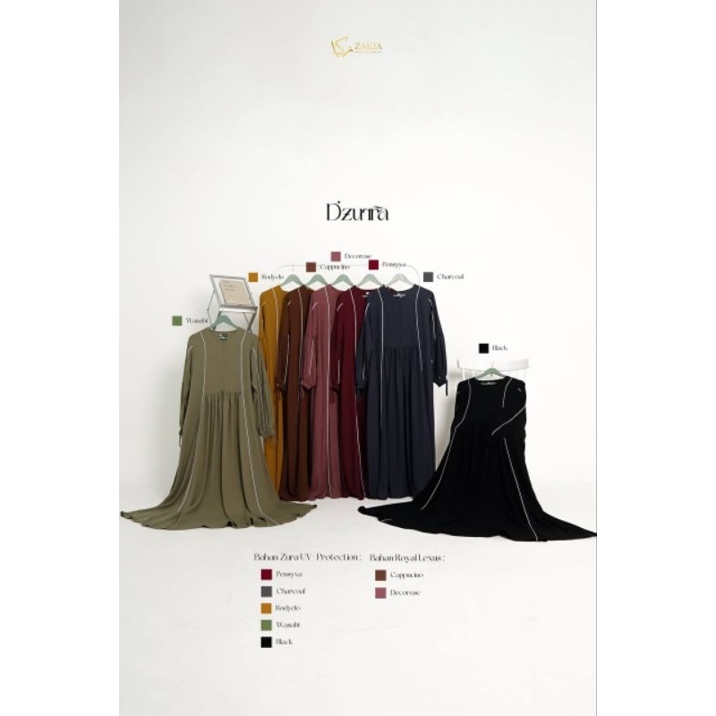 DZURRA SERIES by ZAKIA MUSLIMAH WEAR | gamis | khimar
