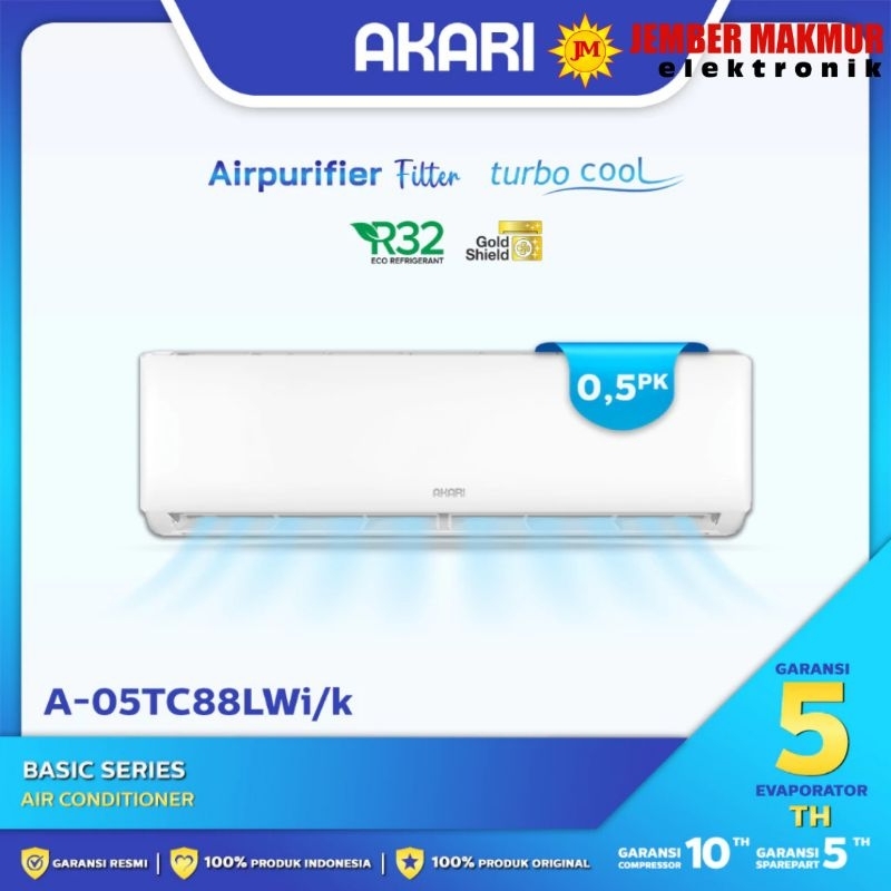 AC AKARI 1/2 PK 05TC88LWI 370 Watt Low Watt