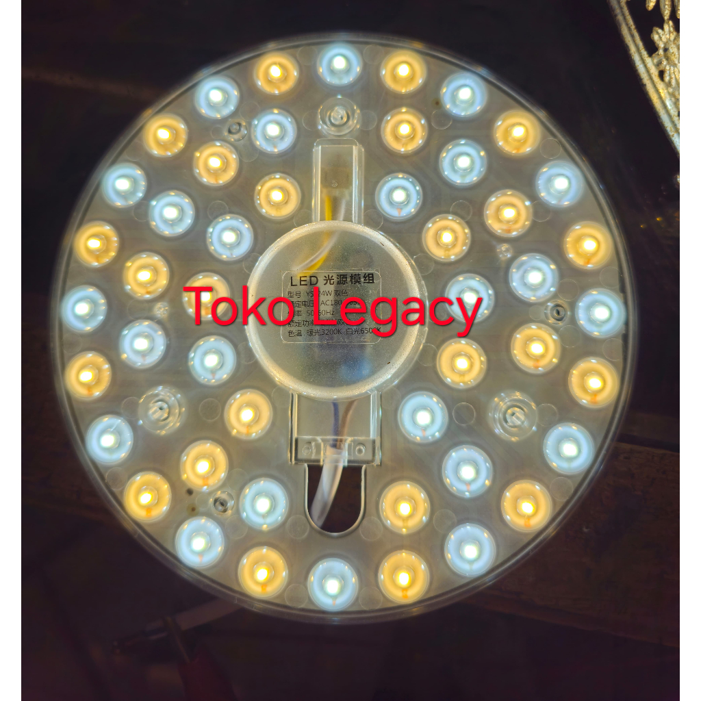 LAMPU TL RING LED 24 WATT 2 WARNA