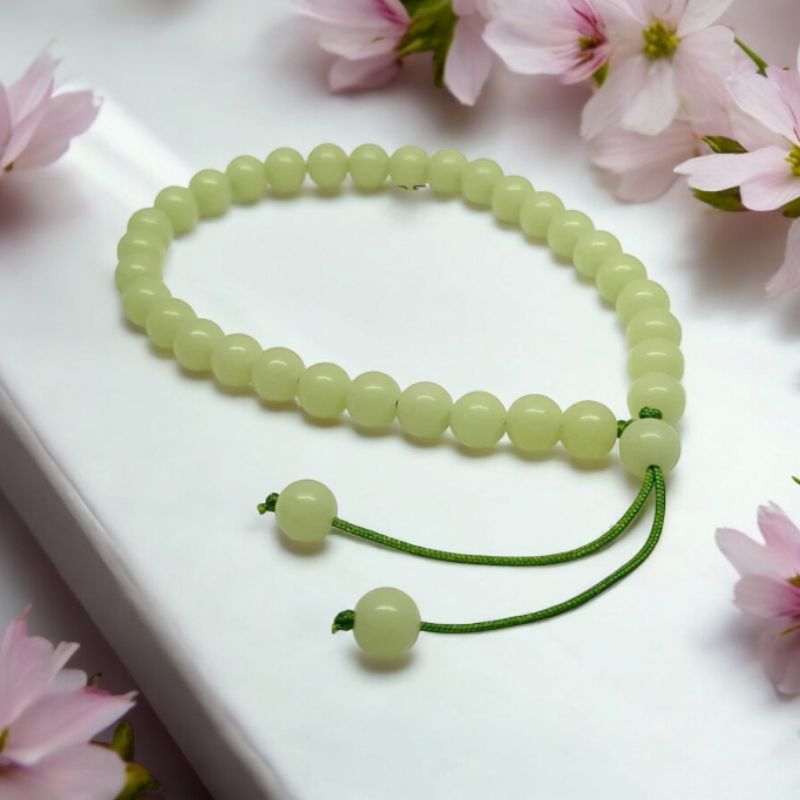 Gelang Tasbih Batu Fosfor Menyala ditempat Gelap