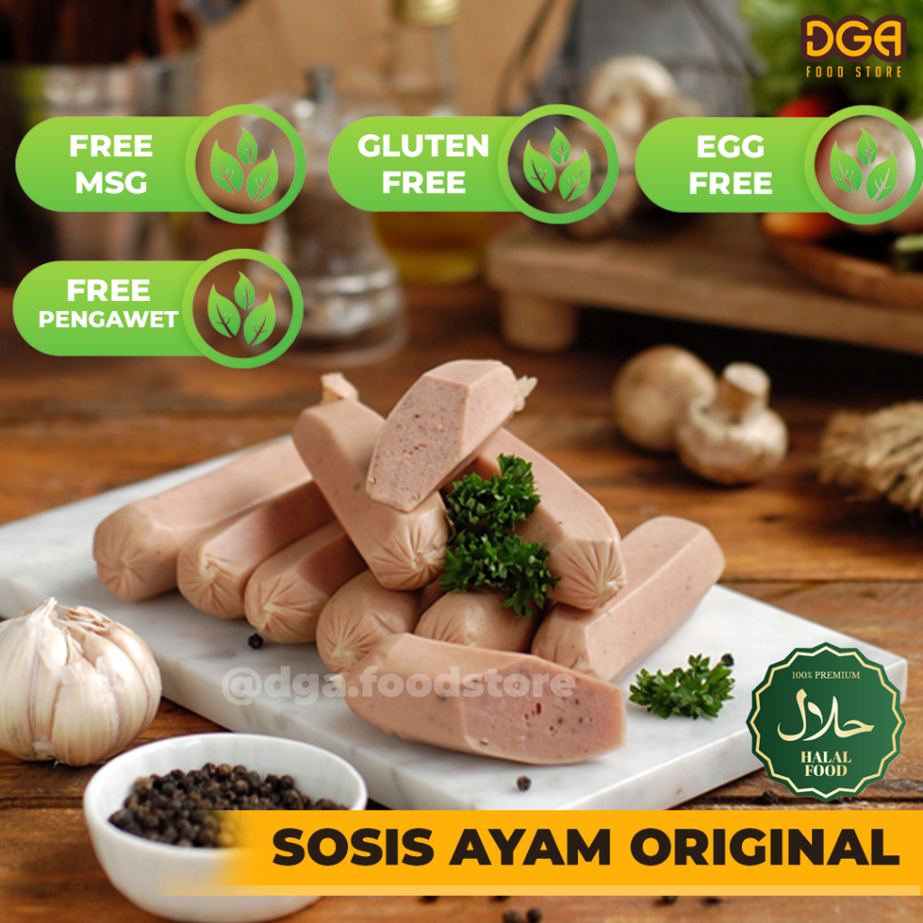 

Sosis Ayam Original Gluten Free Homemade Non MSG Non Pengawet