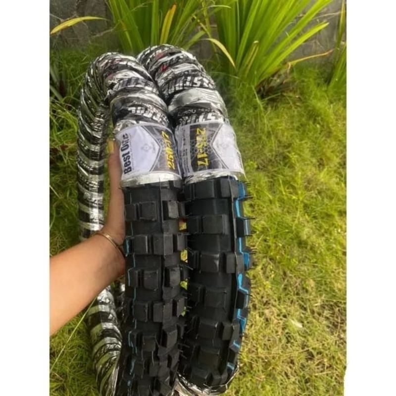 ban traill  cross ring 17 ukuran 250 ring 17 dan 275 ring 17 sepasang depan belakang