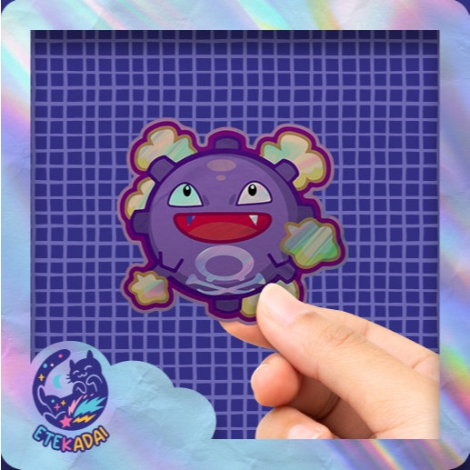 

Stiker Hologram Anime Game Movie Pokemon Koffing