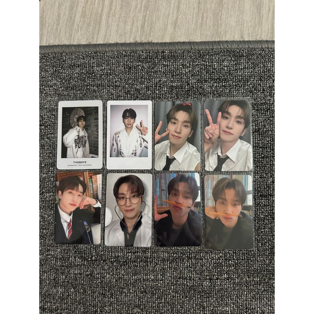 the boyz sangyeon photocard ktown cherry tc pensil necklace trading card the azit maverick makestar