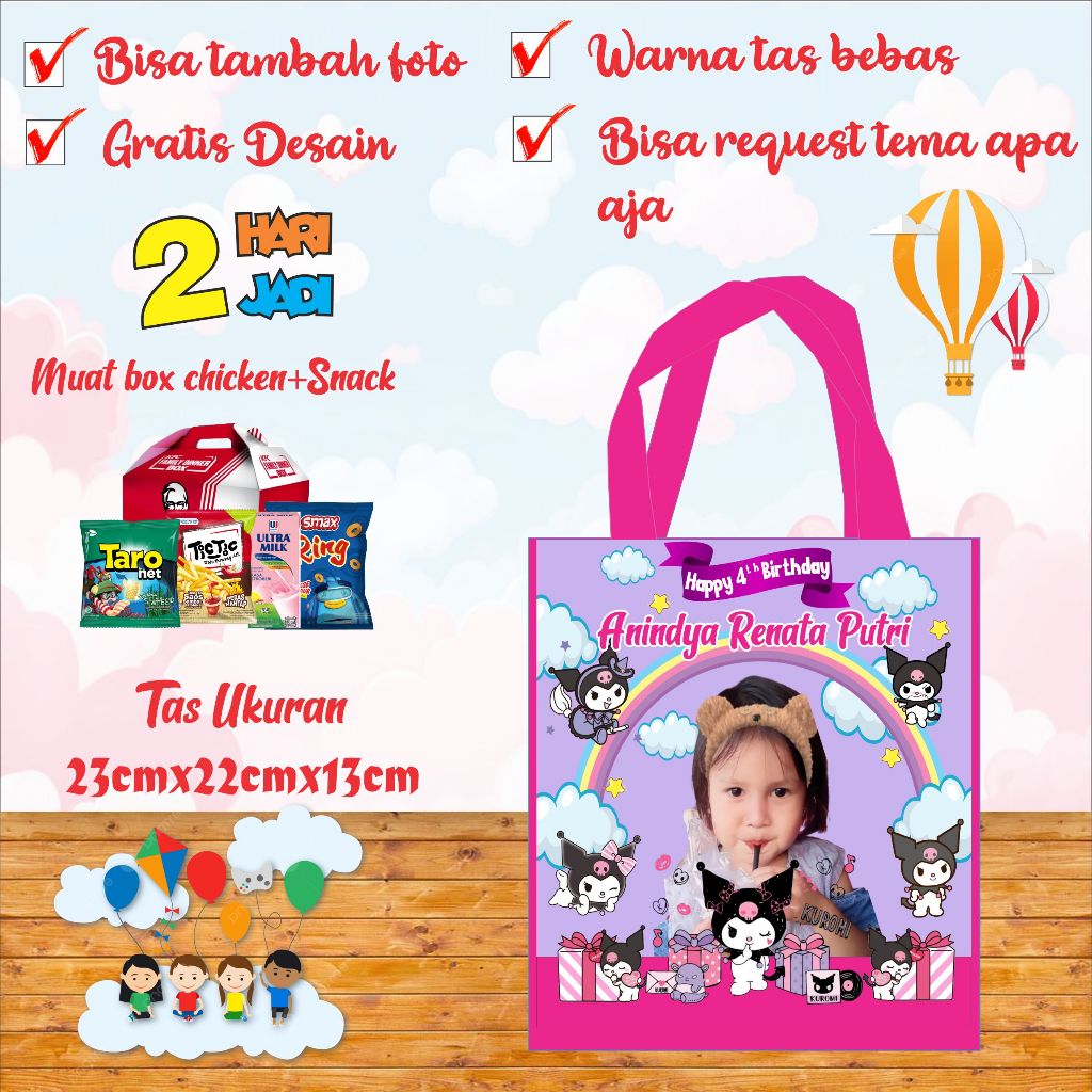 

Tas ulang tahun anak costum / Goodie bag tas bingkisan / tas ulang tahun /goodiebag / souvenirulangtahun/tasulangtahun/tasultah/godiebag/parcelultah/goodybag / parcelulangtahun / tasparcel / souvenirultah / tassouvenir / godybag / tascostum / taskarakter