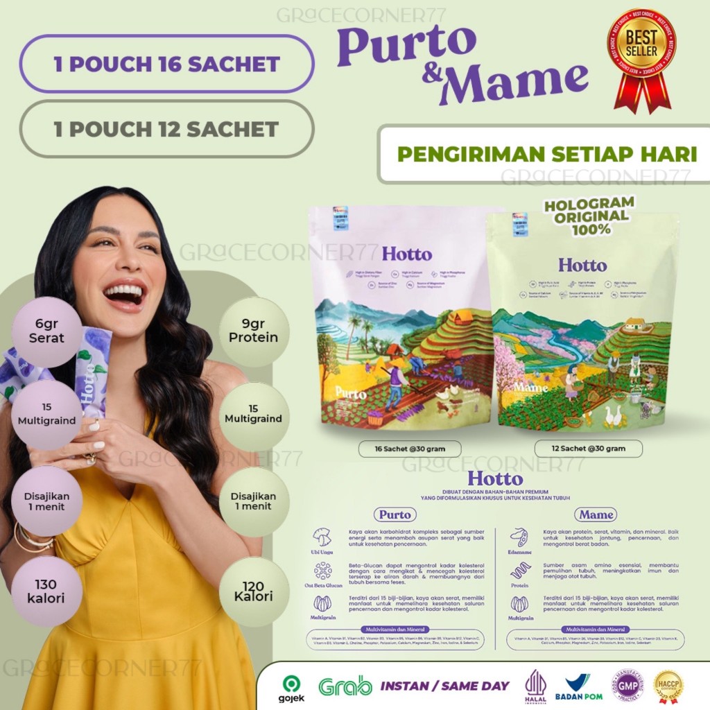 

Hotto Purto & Hotto Mame Mix Varian Promo ( 1 Pouch Mame + 1 Pouch Purto ) 100% Original Kemasan Berhologram