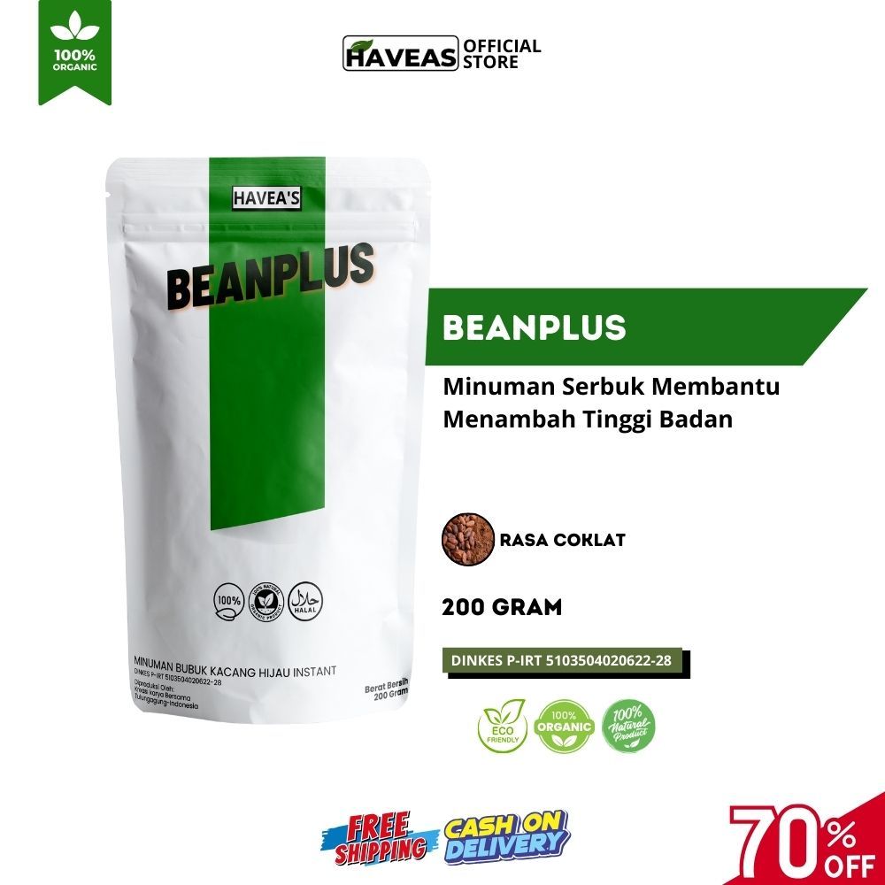 

BEANPLUS Minuman Serbuk Instant Penambah Tinggi Badan - Peninggi Badan Alami