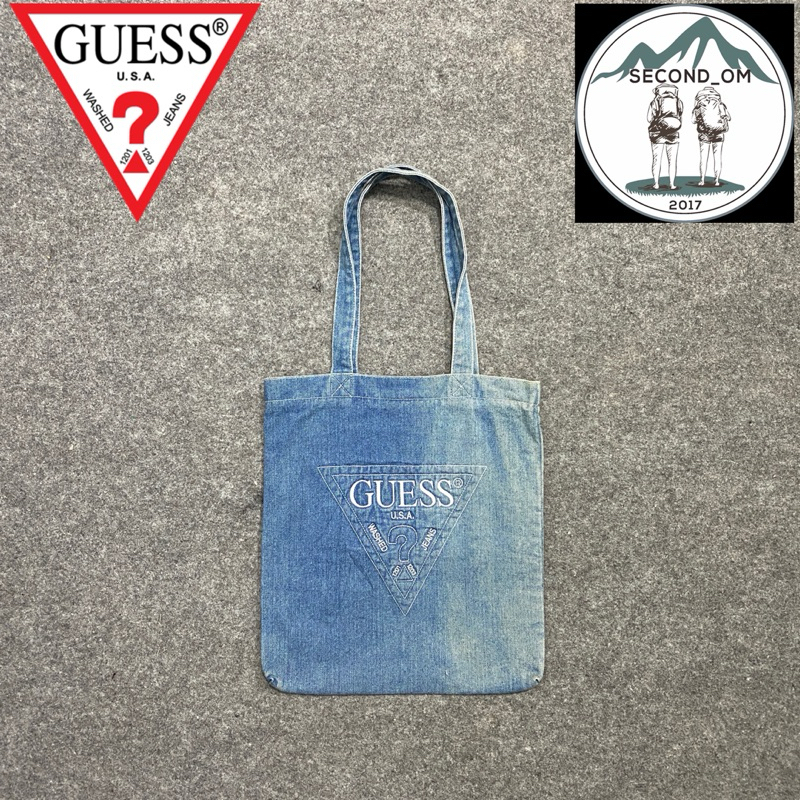tote bag guess denim