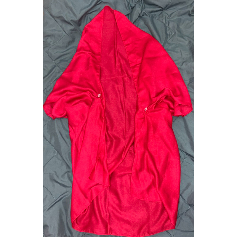 [PRELOVED] Long Outer Scarf Fanta Hot Pink This.For.Uu