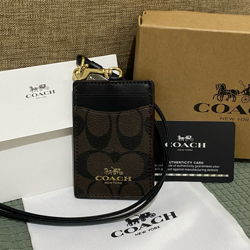 

Lanyard Coach Brown Signature