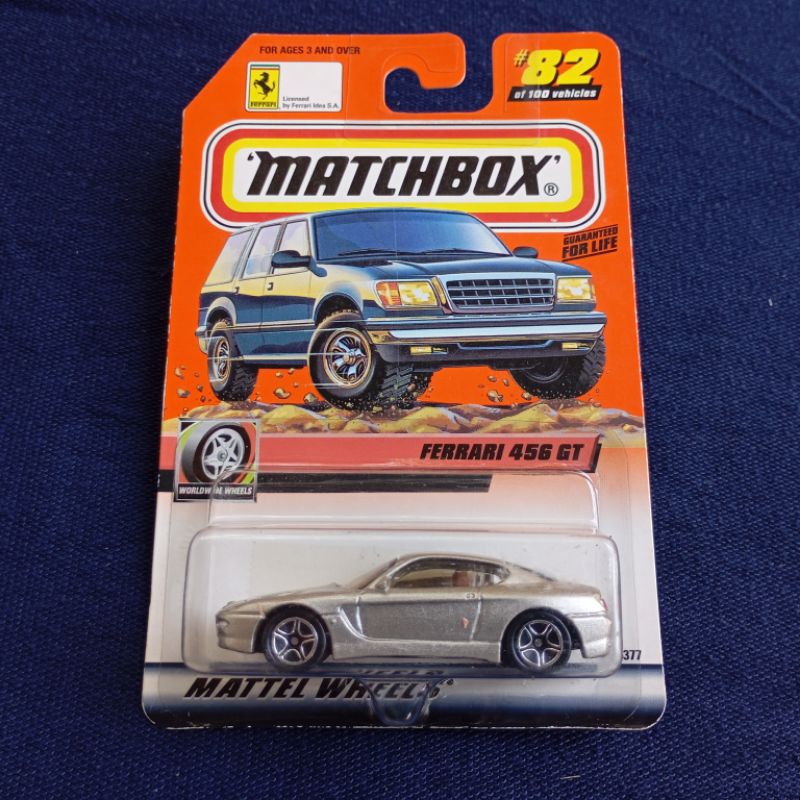 Diecast Matchbox Mbx Worldwide Wheels Ferrari 456 GT Silver