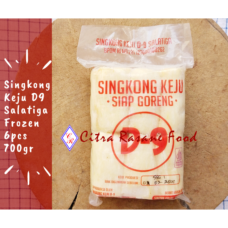 

Singkong Keju Siap Goreng D9 Salatiga Frozen Isi 6pcs 700gr