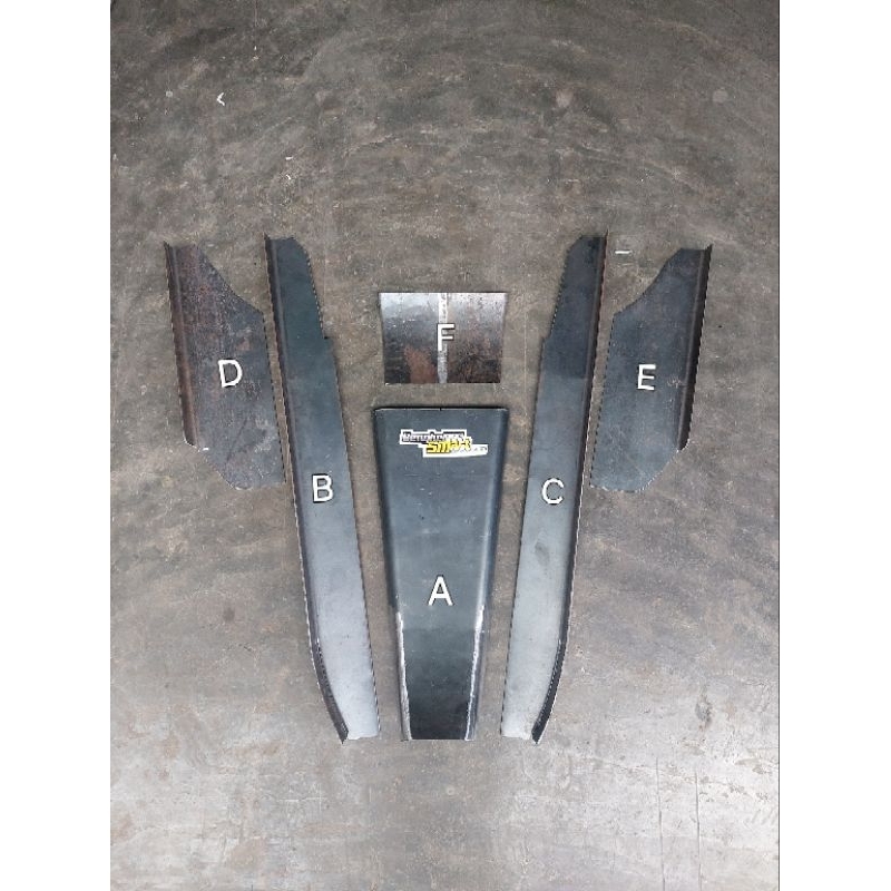 tulang tengah vespa pts - tulangan smallframe pts - rangka pts dek pts - satuan