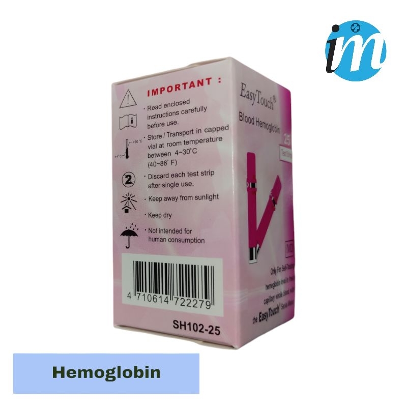 Strip Easy Touch Hemoglobin Isi Ulang Easy Touch Hemoglobin Refill Easy Touch HB  ET HB