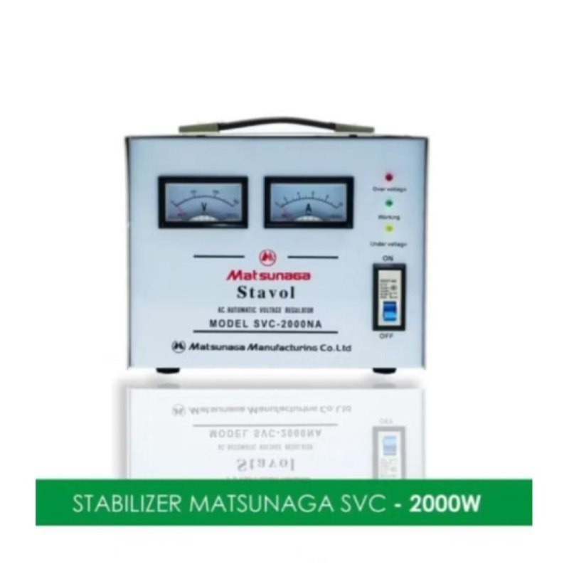 STABILIZER LISTRIK STAVOLT MATSUNAGA SVC 2000W VOLTAGE / STAVOLT MTS SVC
