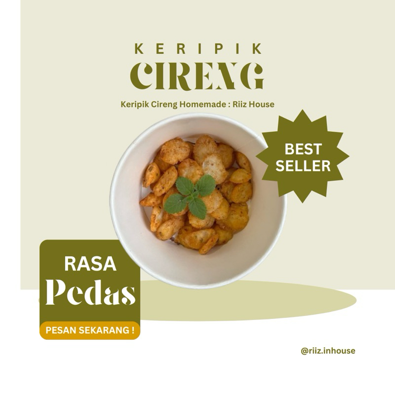 

Keripik Cireng Pedas/Ori