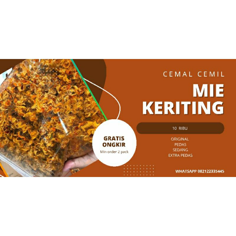 

Mie kering Mie kremes pedas