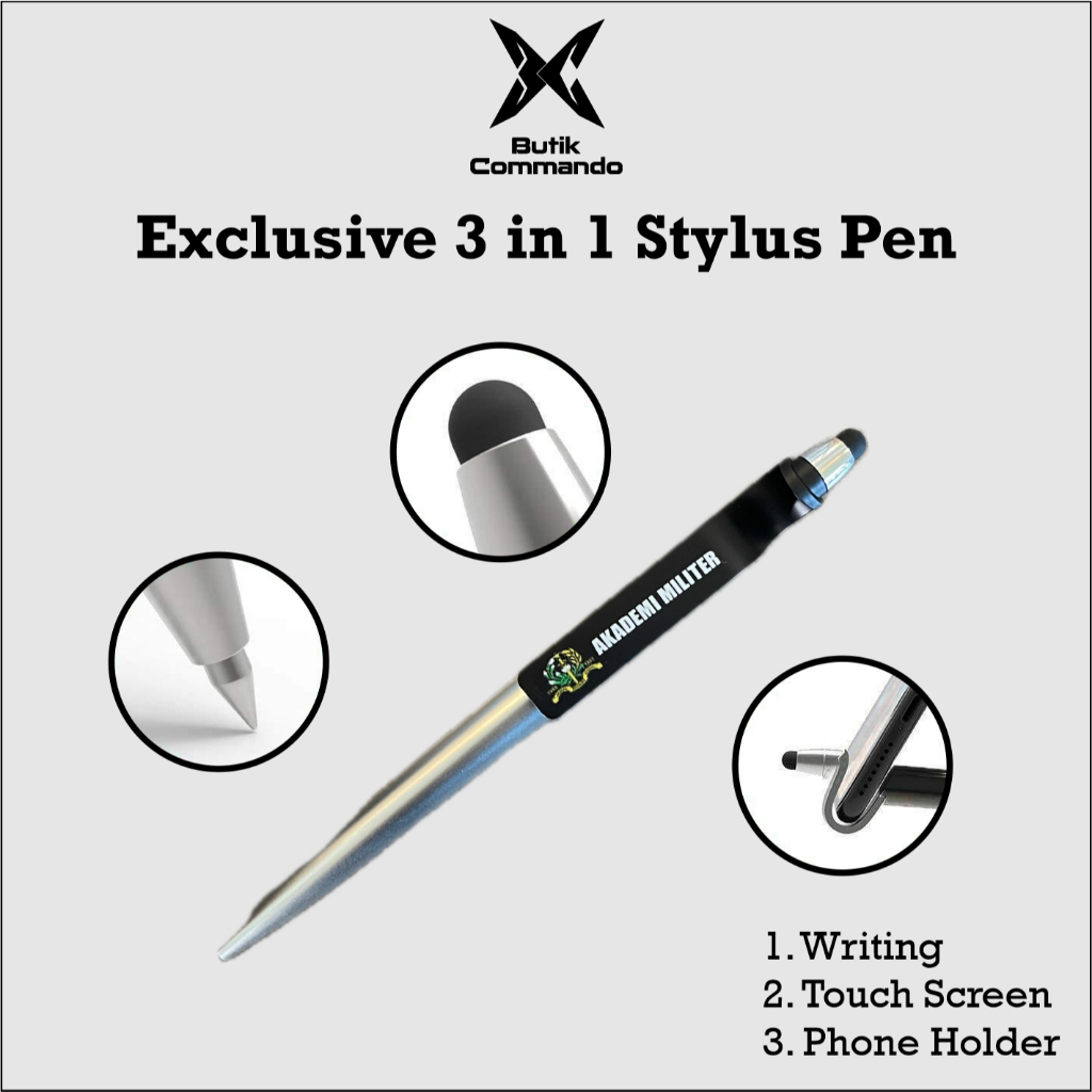 

Ballpoint 3in1 Stylus Akademi Militer