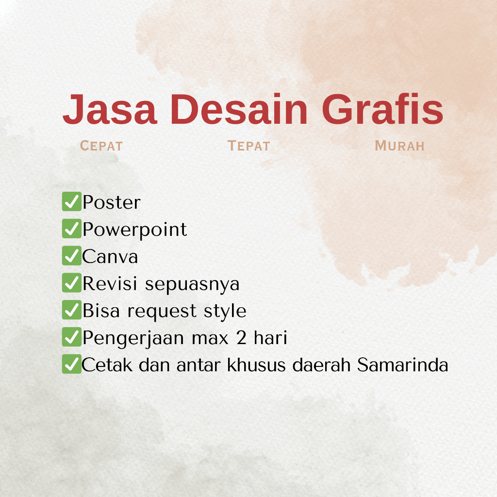 JASA PEMBUATAN POSTER,PPT, POWERPOINT, CANVA BISA REVISI, DAERAH SAMARINDA BISA DICETAK DAN DIKIRIM