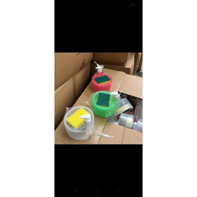 tempat sabun cuci piring+spon