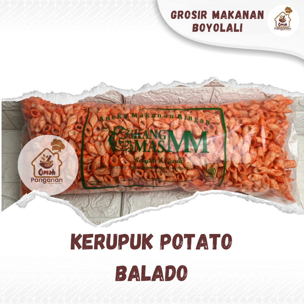 

Gooku 28 Store Kerupuk Potato Bambu 1 Bal 800 Gram Original Balado Jagung Bakar