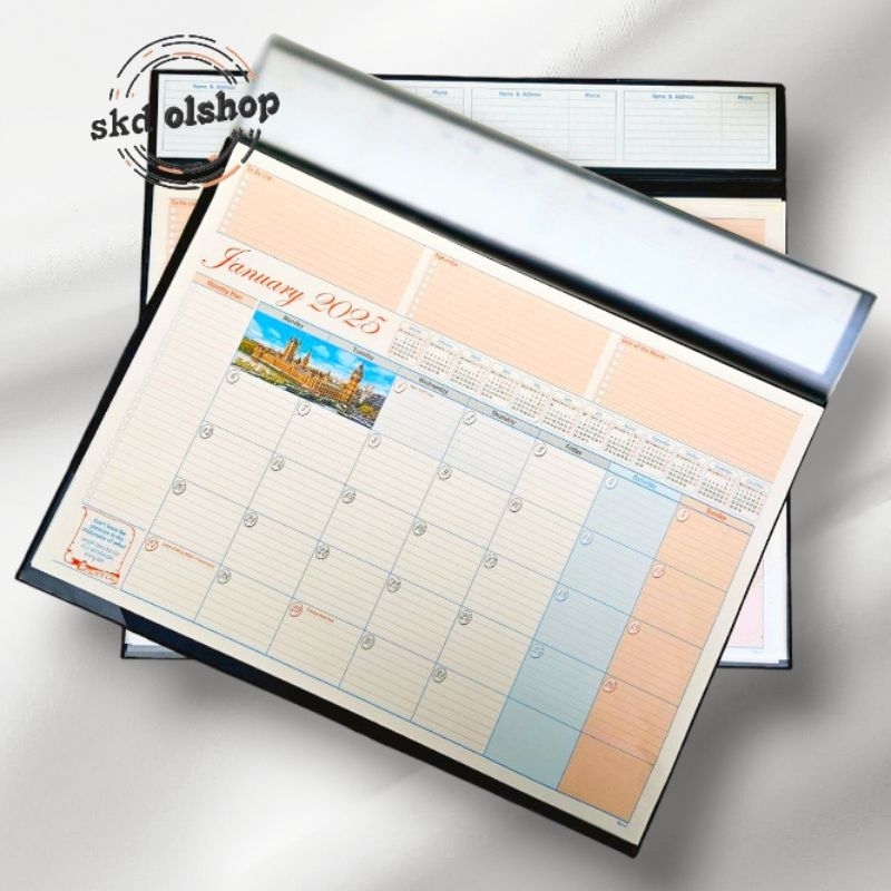 

Agenda meja deskmat tahun 2025 Agenda Table Planner Deskmat Ukuran 30x 41cm TH 1430