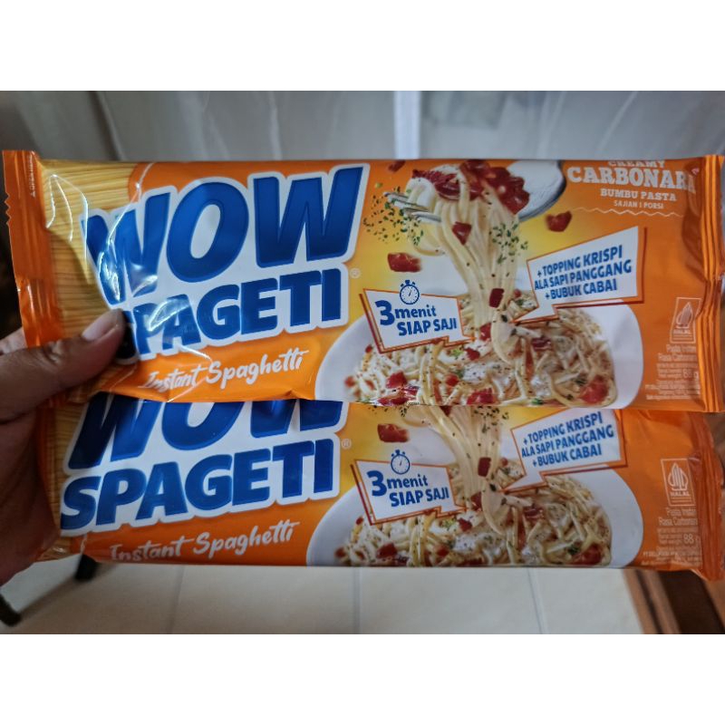 

WOW SPAGETTI CREAMY CARBONARA HARGA PER PCS