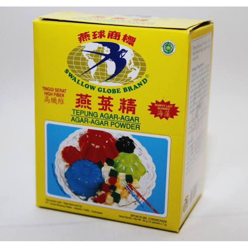 

Agar Swallow Globe Plain Box 12x7Gr