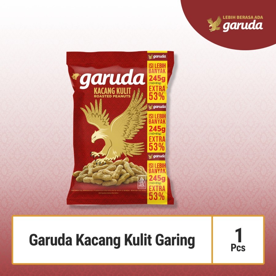 

Garuda Kacang Kulit Garing - Snack / Cemilan160gr