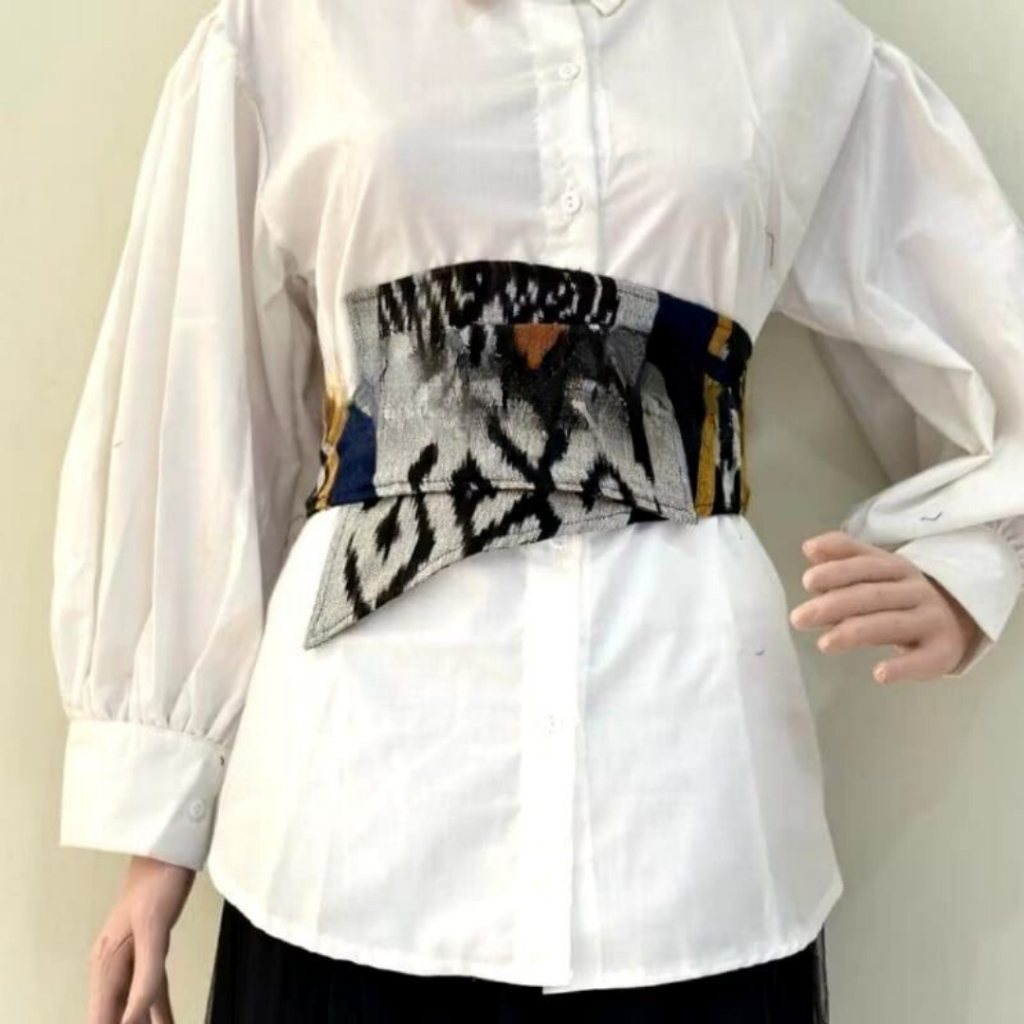 Obi Belt Tenun Blangket Lurik Aksesoris Fashion Wanita Terkini