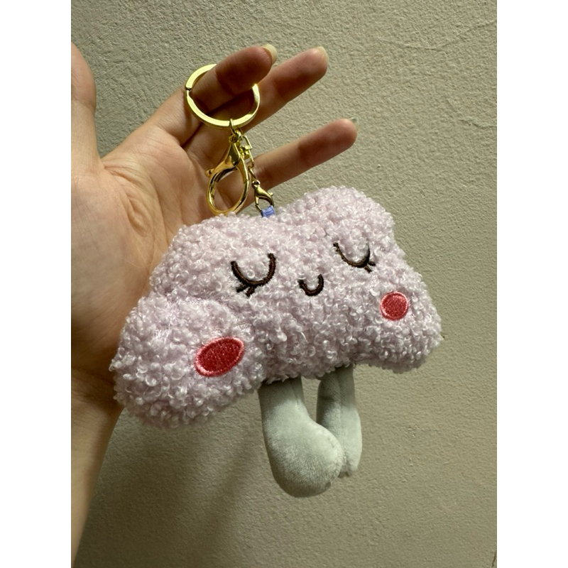 Bag Charm Korea Lucu Gantungan Kunci Korea Awan Lilac