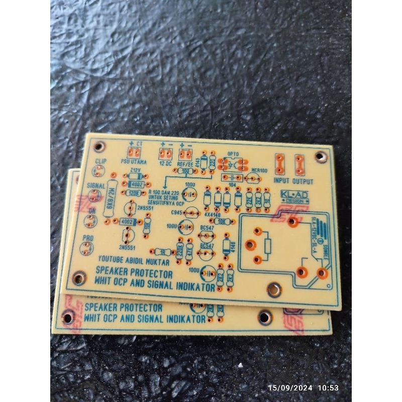 pcb speaker protector plus ocp dan led indikator