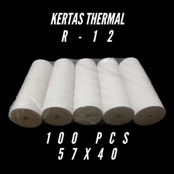 

KERTAS THERMAL CORELLES 57X40 MM 100 PCS STRUK KASIR EDC BLUETOOTH