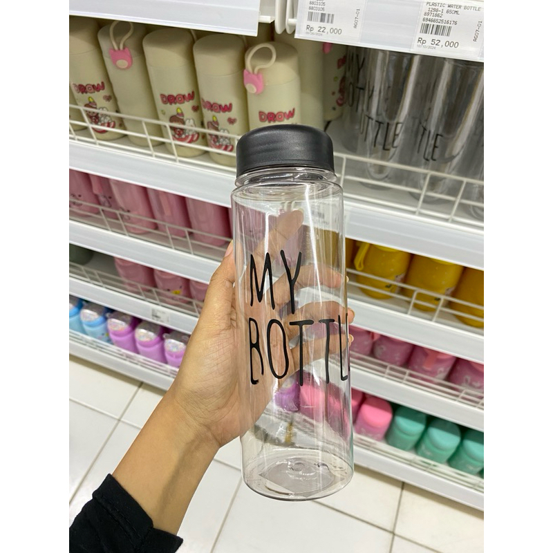 mr DIY Botol Minum / Clear Botol / Bahan Plastik