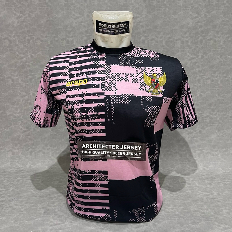 [PRE-MATCH] Jersey Baju Bola Training Timnas Indonesia Prematch Erspo 2024 2025 PINK Hitam Pre Match
