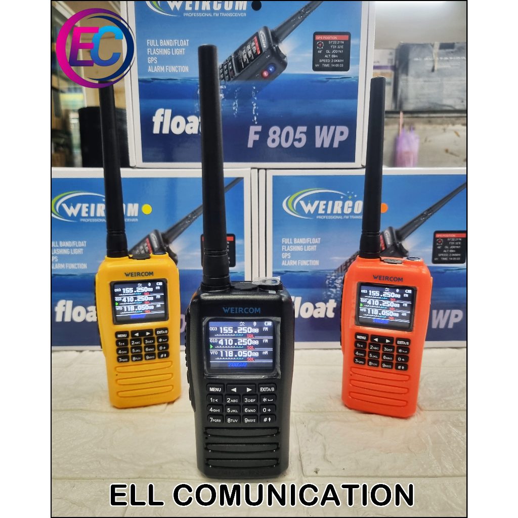 HT MARINE WEIRCOM F805WP F 805 WP HT WEIRCOM F 805WP 6BAND WATERPROOF ORIGINAL GARANSI RESMI