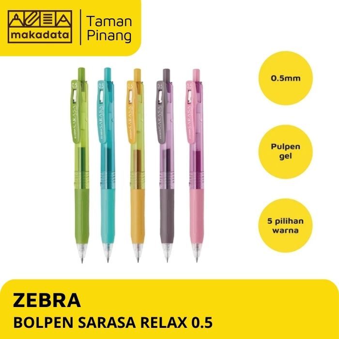 

BALLPOIN / PULPEN / PEN ZEBRA SARASA RELLAX 0.5 (1 PCS)