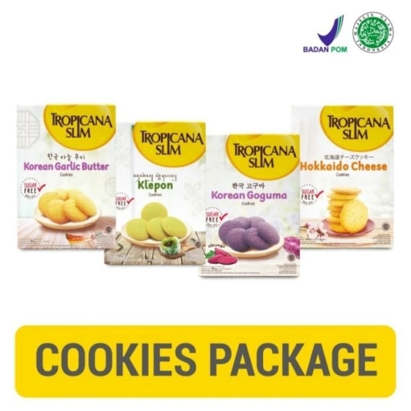 

Tropicana Slim Cookies Sehat Sugar Free Isi 5 sachet Tropicana Slim