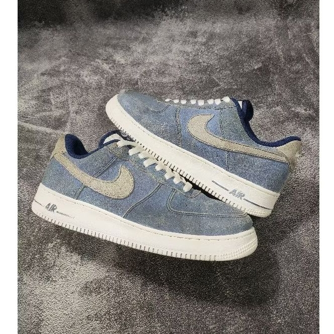 N1KE AF1 L0W LV8 BLUE VOID ORIGINAL (Sepatu Second)