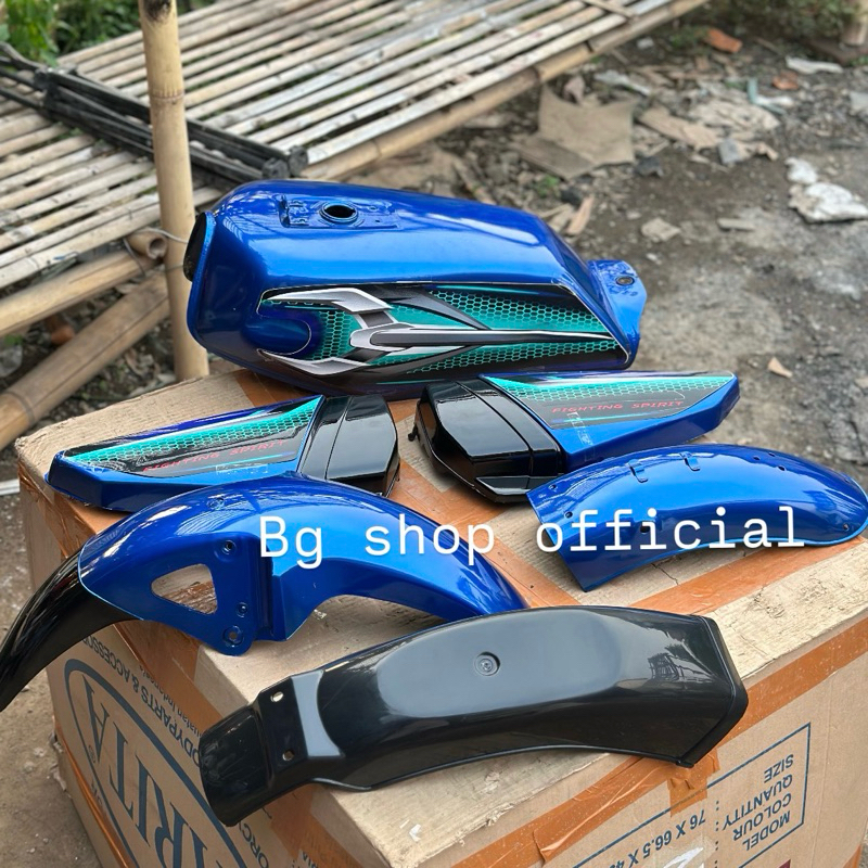 Body tengki set rx king biru peredam 2007 tanki rx king biru peredam
