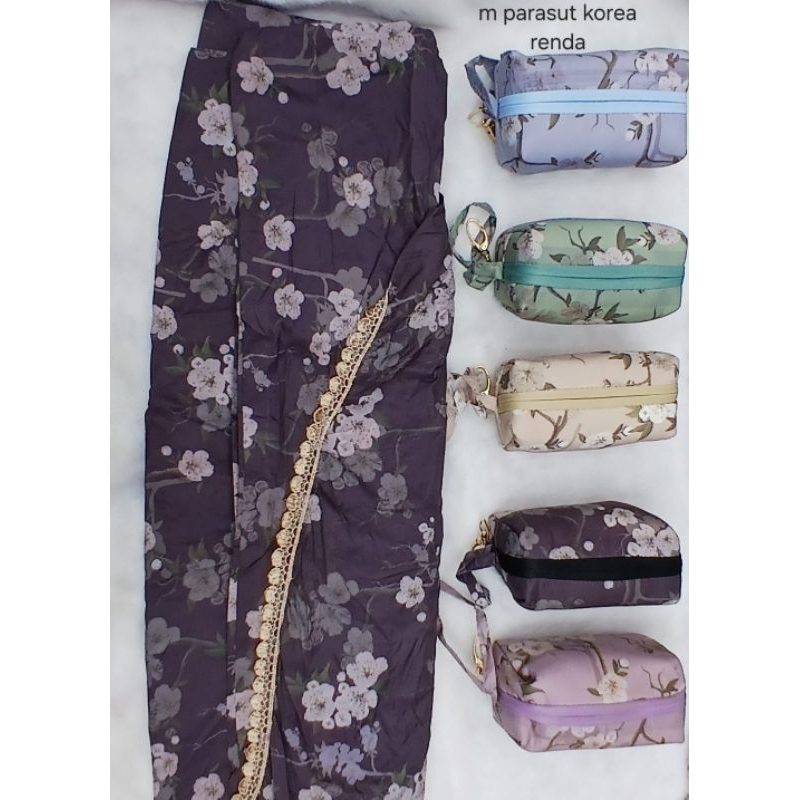 Mukena travle bahan parasut korea