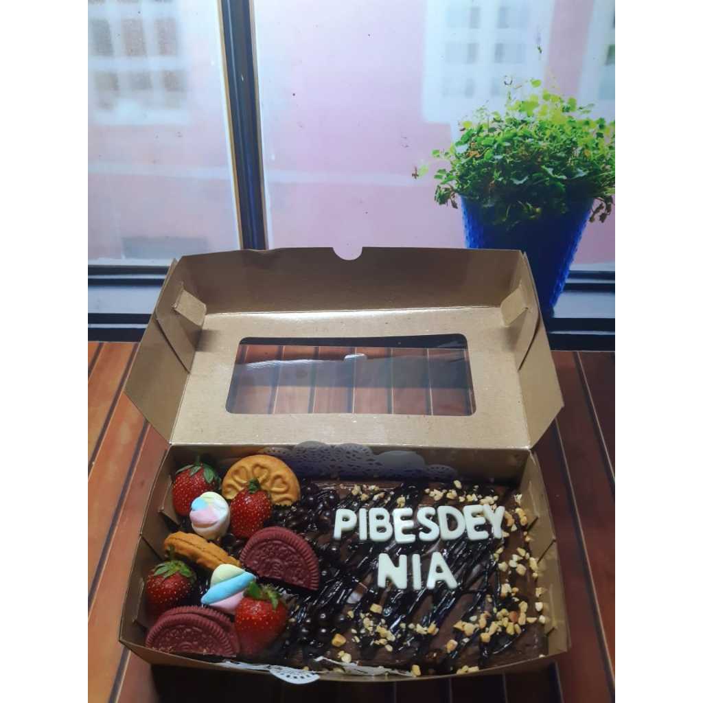 brownies ultah / kue brownies ulang tahun