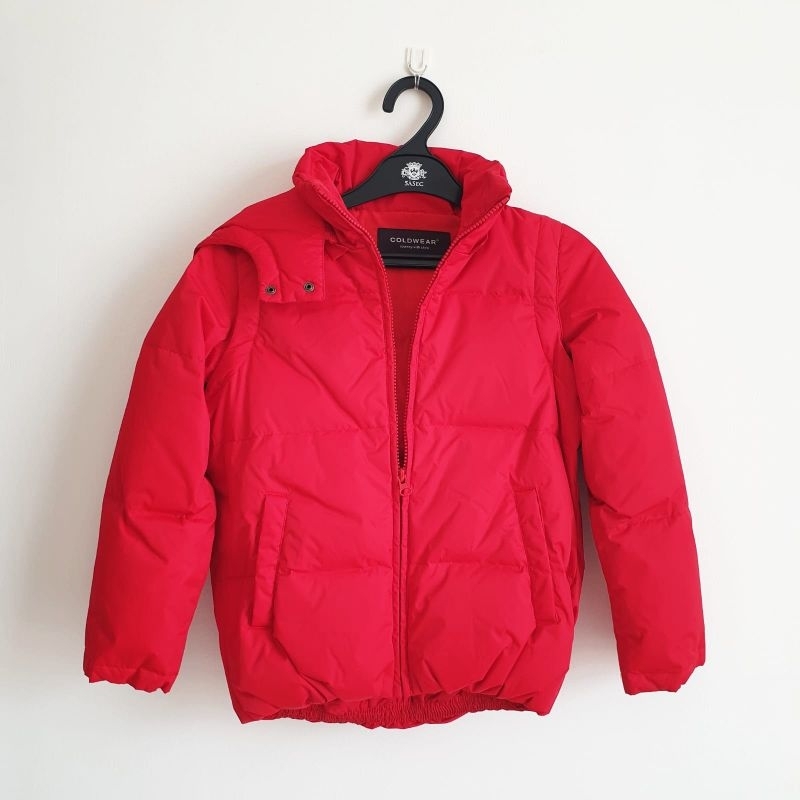 Jaket Winter Anak Down Jacket Preloved warna merah Baju hangat musim dingin