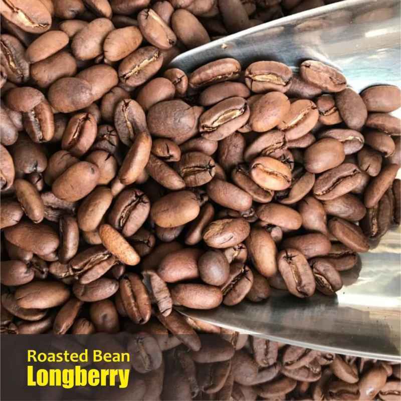 

long berry roasted bean robusta coffee roasted