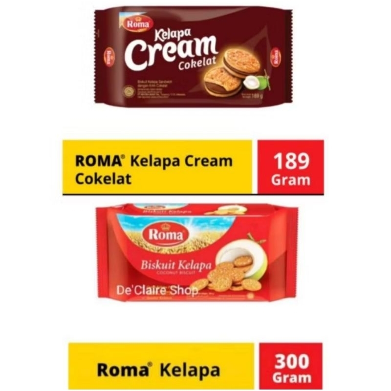 

BISKUIT ROMA KELAPA dan ROMA KELAPA CREAM COKELAT