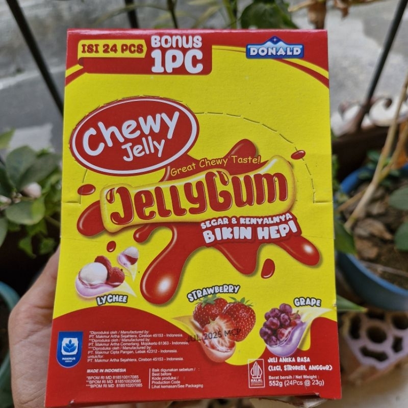 

Donald Jellygum Chewy Jelly Rasa Buah/Yoghurt (1box Isi 24pcs) Jelly Gum Lechy - Jelly Gums, 1 Box Isi 24 Pc